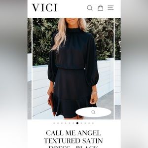 Long sleeve black dress